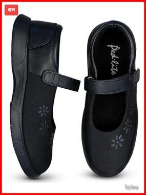 Orthopedic Mary Jane Flats Wide Toe Box Extra Depth Orthotic-Friendly